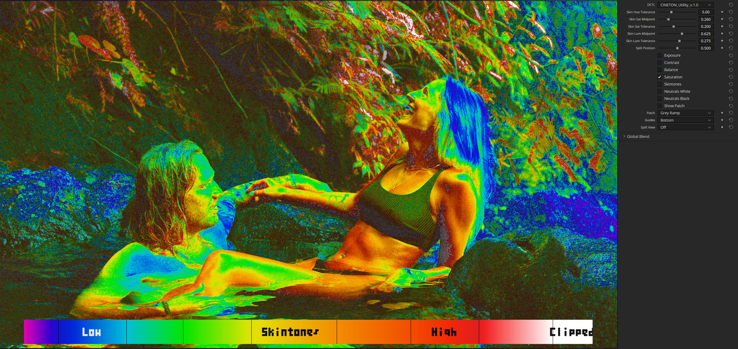 CINETON Utility - Color Grading Analysis DCTL