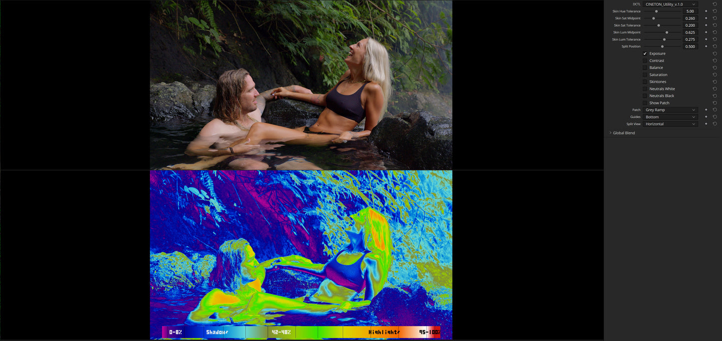 CINETON Utility - Color Grading Analysis DCTL